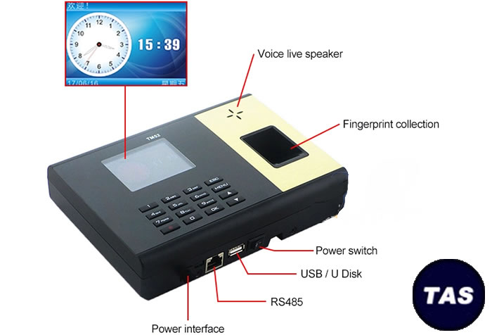 TM52 Biometric Fingerprint Clocking in Machines Slider